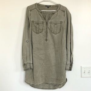 Express Green Tunic Dress